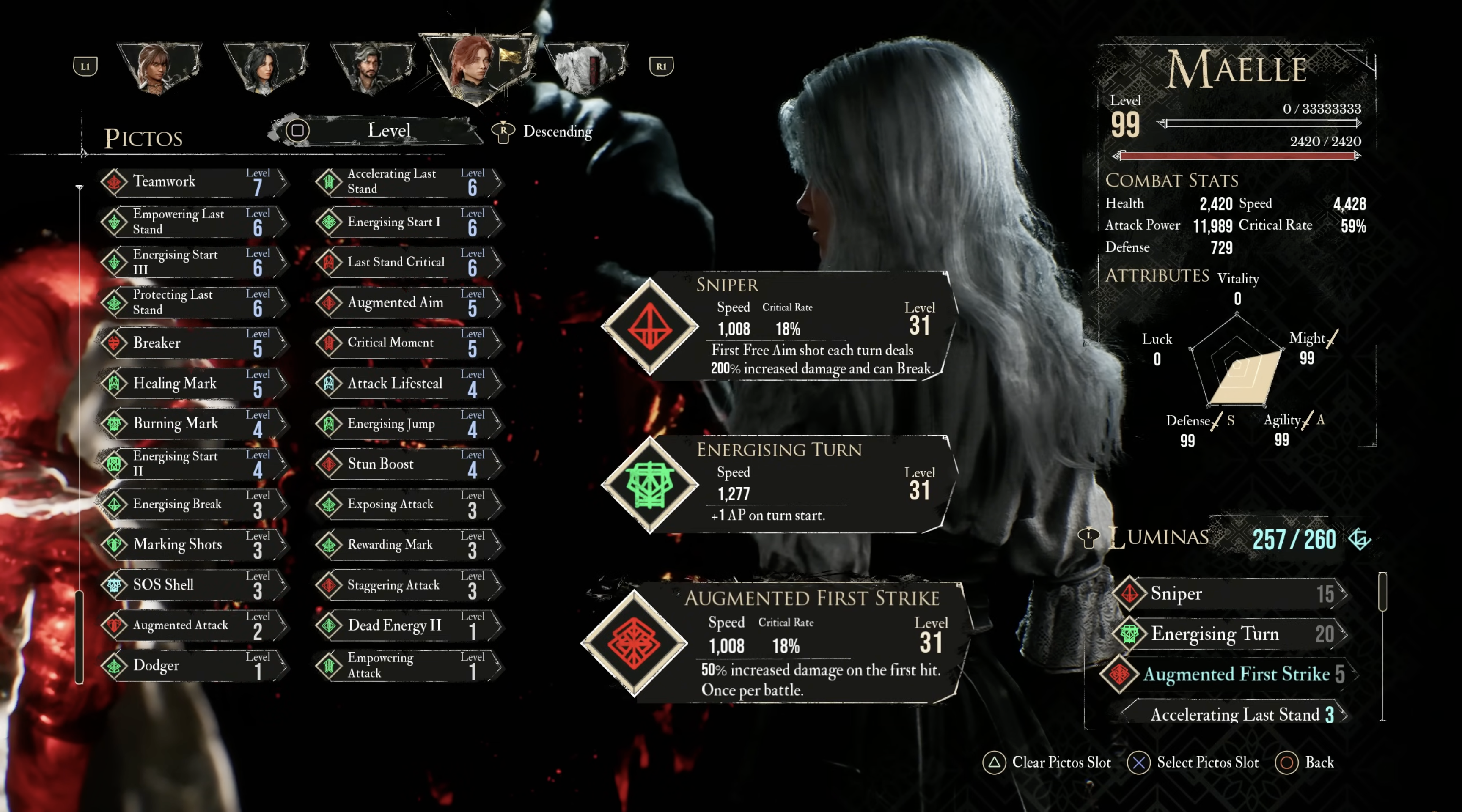 UI Menu and Pictos Management